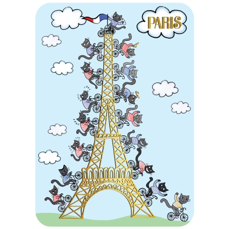 POSTCARD EIFFEL TOWER
