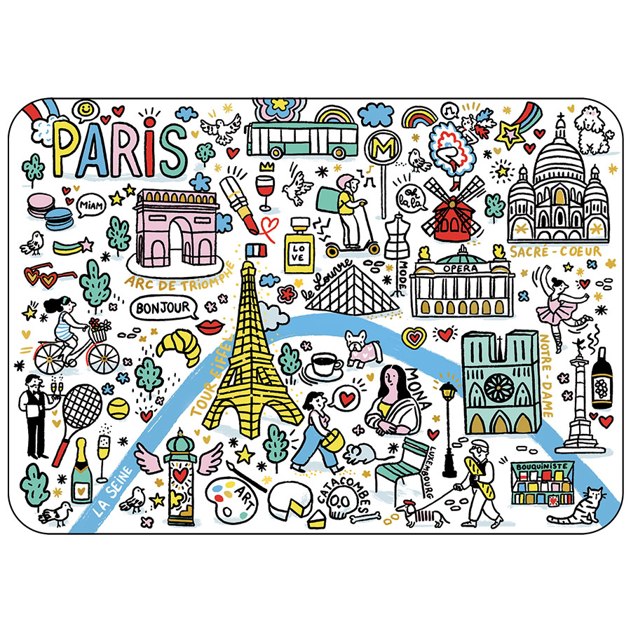 POSTCARD PARIS POP