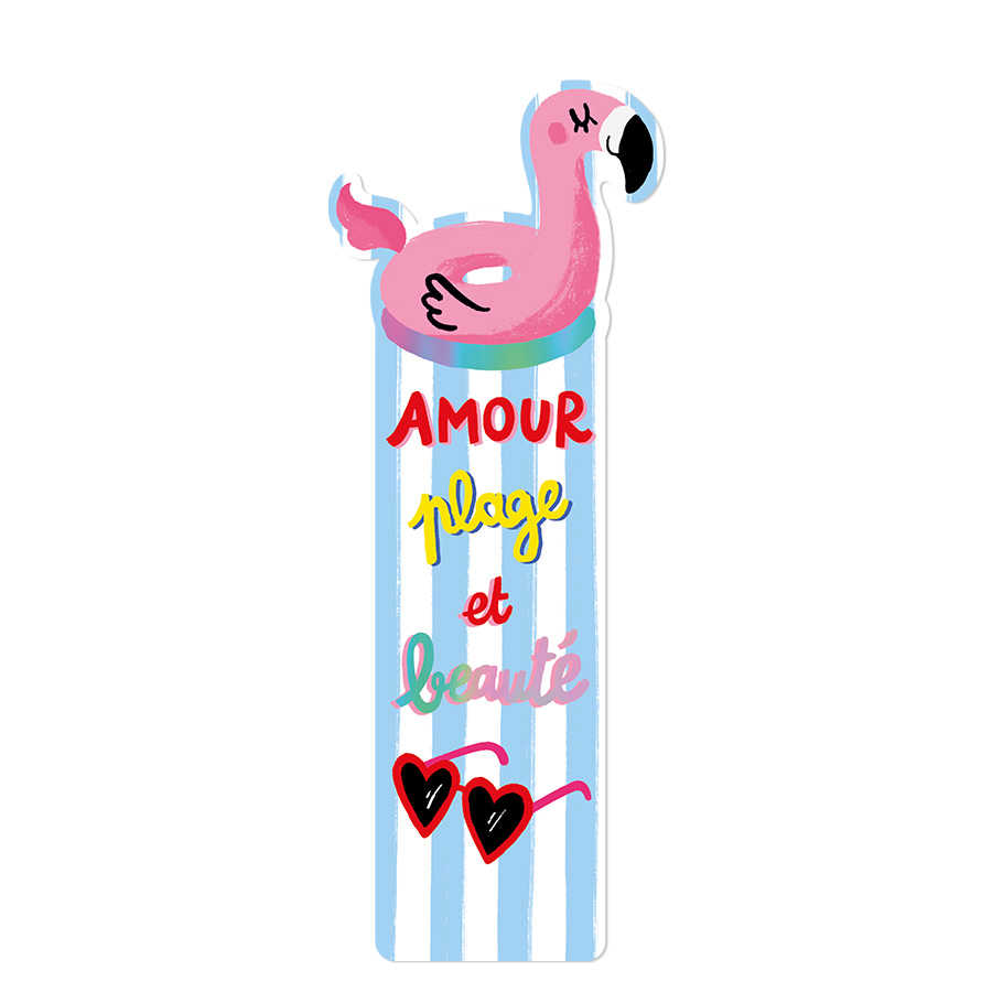 DIE CUT BOOKMARK AMOUR ET PLAGE