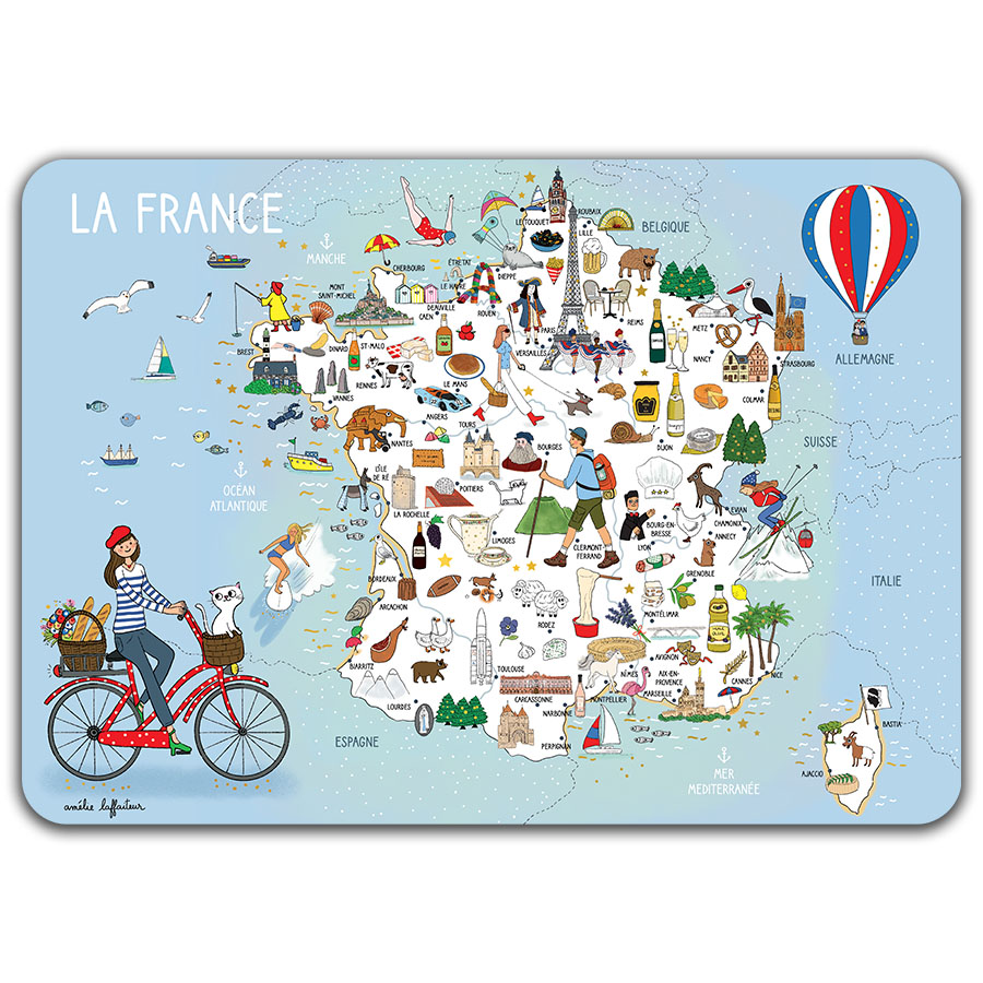 SET DE TABLE SOUS MAIN LA FRANCE