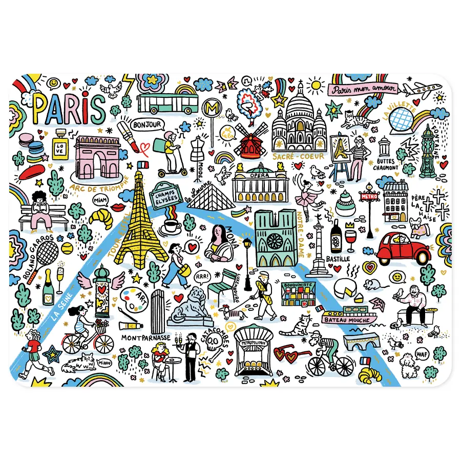 placemat paris pop