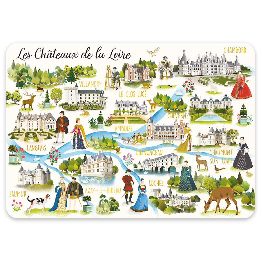 PLACEMAT CHATEAUX DE LA LOIRE