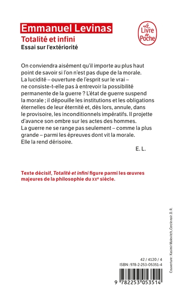 Totalité et infini